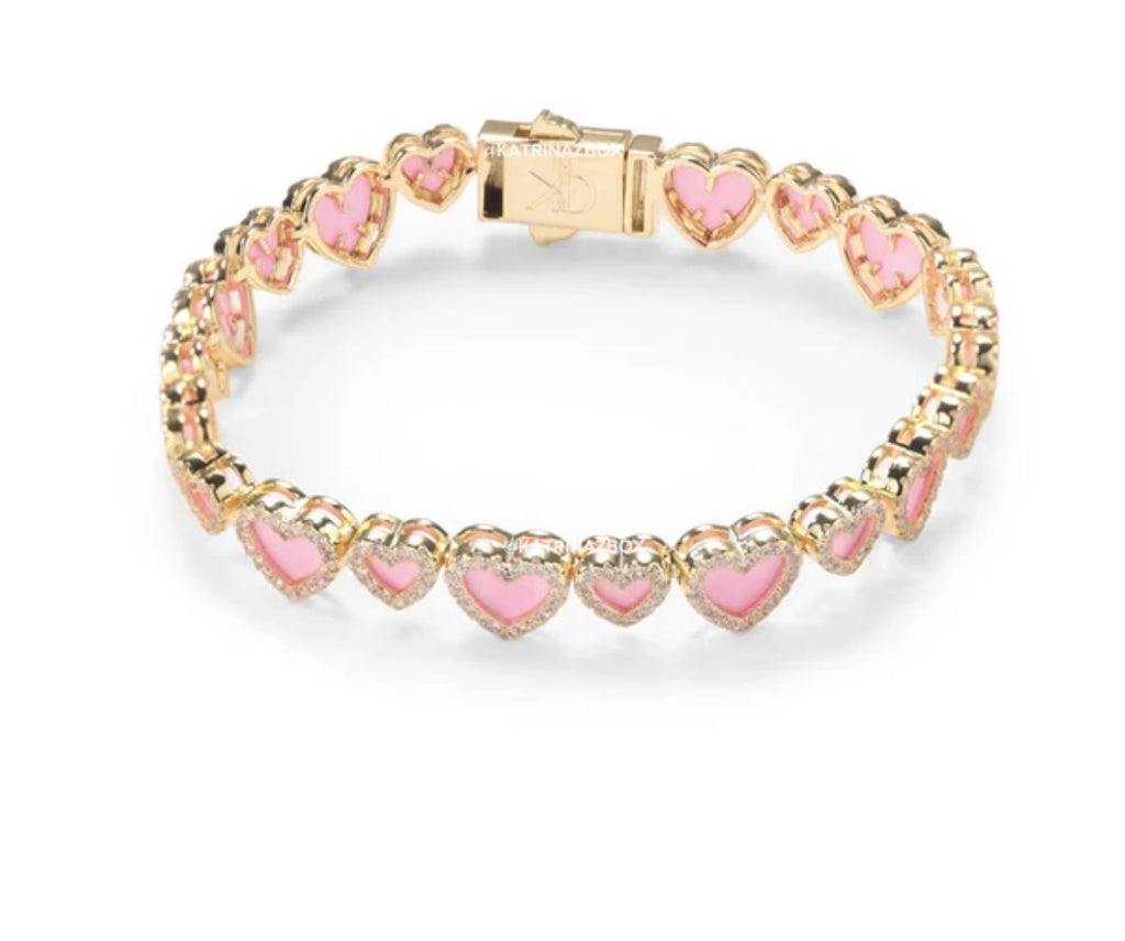Pink Heart Bracelet
