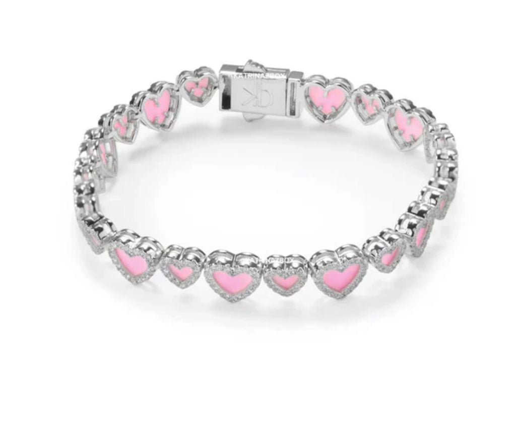 Pink Heart Bracelet