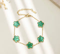 Green clover bracelet