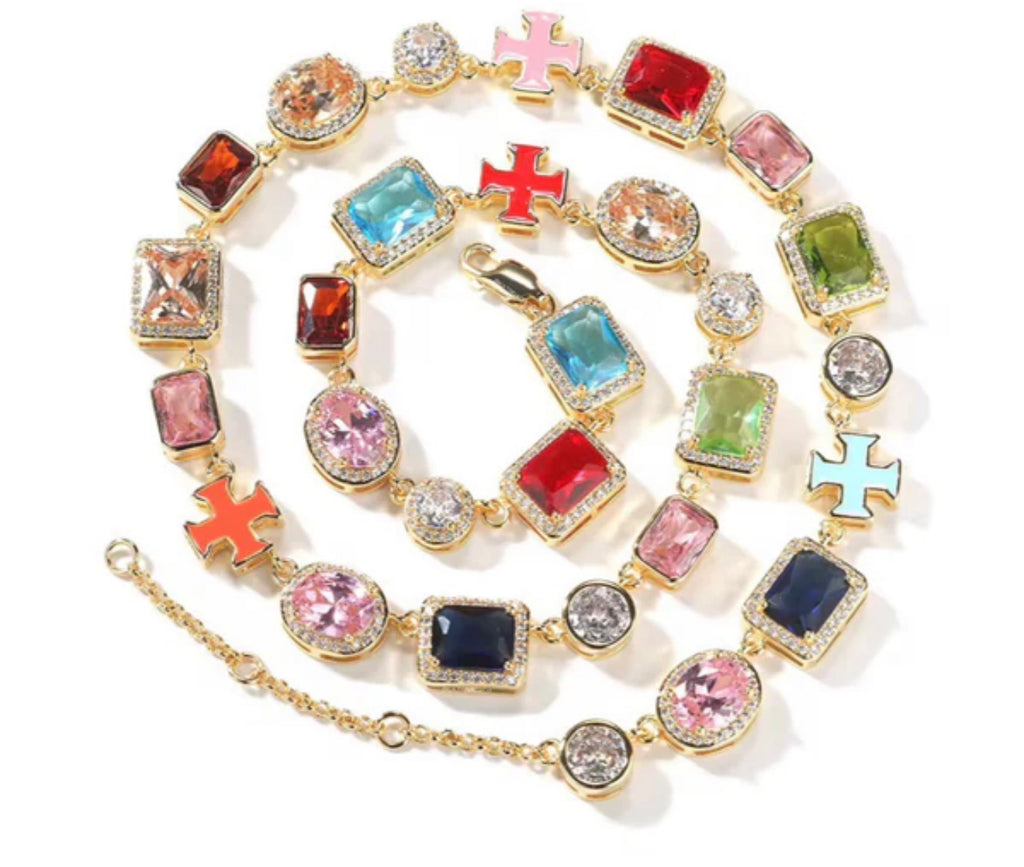Multicolor Gemstone Necklace