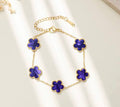 Purple Clover Bracelet