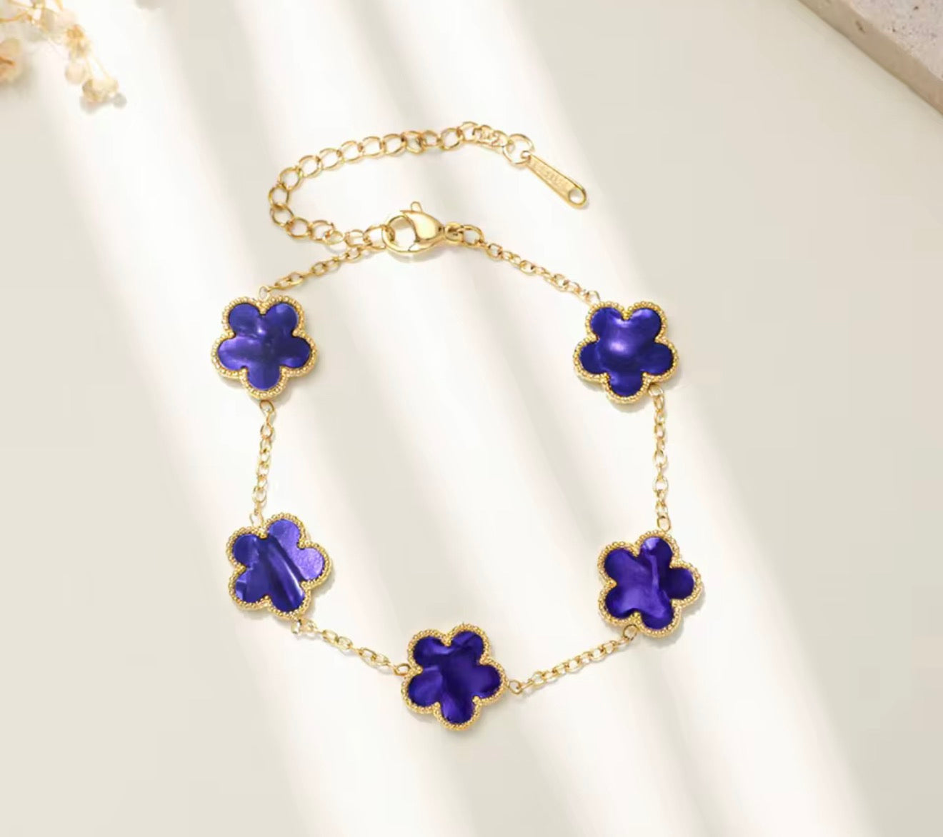 Purple Clover Bracelet